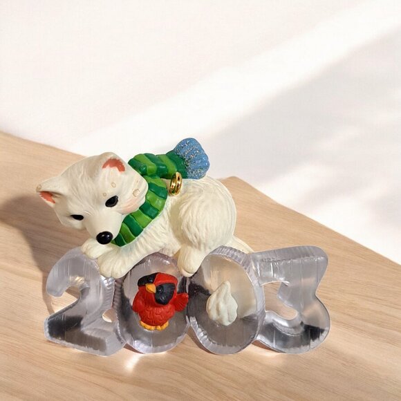 Hallmark Keepsake Christmas Ornament, 2003 Cool Decade Arctic Fox, NIB 4th - Picture 7 of 8